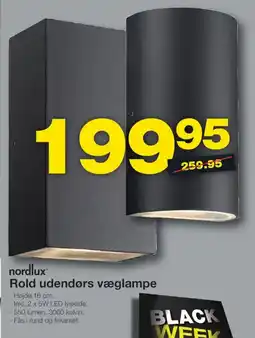 Bauhaus Nordlux® Rold udendørs væglampe tilbud