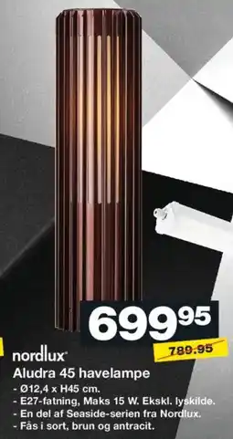 Bauhaus Nordlux® Aludra 45 havelampe tilbud