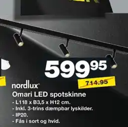 Bauhaus Nordlux® Omari LED spotskinne tilbud
