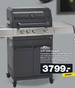 Bauhaus Kingstone Cliff 3600 gasgrill tilbud