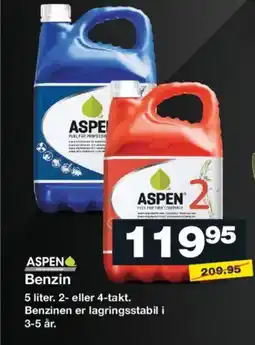 Bauhaus ASPEN Benzin tilbud