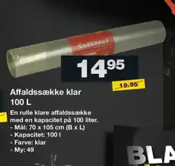 Bauhaus Affaldssække klar tilbud