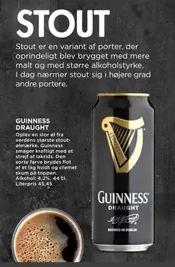 MENY GUINNESS DRAUGHT, DKK 100 tilbud