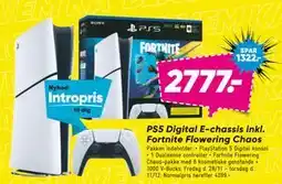 Bilka PS5 Digital E-chassis inkl. Fortnite Flowering Chaos, DKK 2777 tilbud