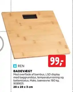 jem & fix BADEVÆGT, DKK 99 tilbud