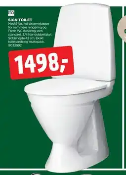 jem & fix SIGN TOILET, DKK 1498 tilbud