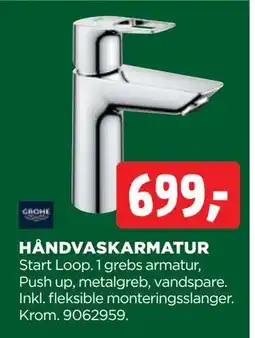 jem & fix HÅNDVASKARMATUR, DKK 699 tilbud