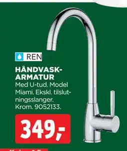 jem & fix HÅNDVASKARMATUR, DKK 349 tilbud