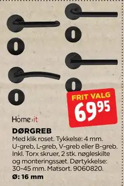 jem & fix DØRGREB, DKK 69.95 tilbud