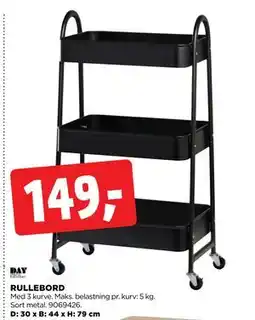 jem & fix RULLEBORD, DKK 149 tilbud