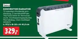 jem & fix KONVEKTOR RADIATOR, DKK 329 tilbud