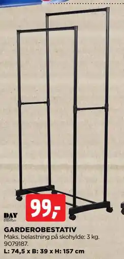 jem & fix GARDEROBESTATIV, DKK 99 tilbud