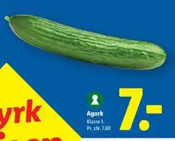 Lidl Agurk, DKK 7 tilbud