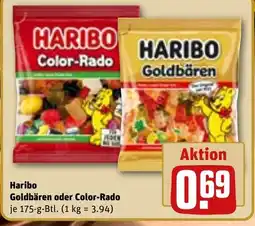 REWE DE Haribo Goldbären oder Color-Rado tilbud