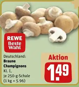 REWE DE Braune Champignons tilbud