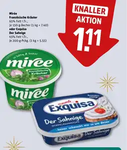 REWE DE Mirée Französische Kräuter oder Exquisa Der Sahnige tilbud