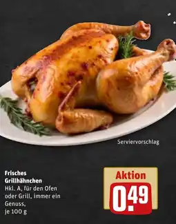 REWE DE Frisches Grillhähnchen tilbud