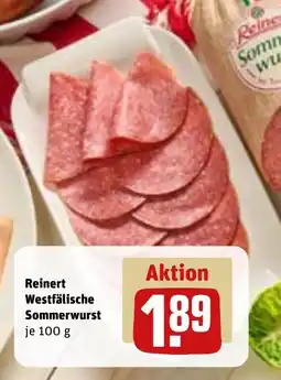 REWE DE Reinert Westfälische Sommerwurst tilbud