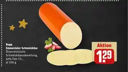 REWE DE Rupp Emmentaler Schmelzkäse tilbud