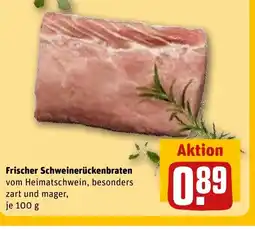 REWE DE Frischer Schweinerückenbraten tilbud