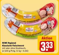REWE DE REWE Regional Klassische Fleischwurst tilbud