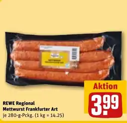 REWE DE REWE Regional Mettwurst Frankfurter Art tilbud