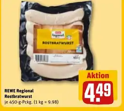 REWE DE REWE Regional Rostbratwurst tilbud