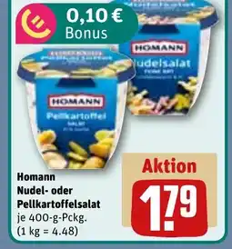 REWE DE Homann Nudel- oder Pellkartoffelsalat tilbud