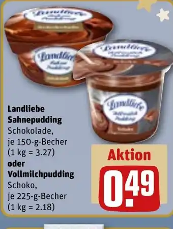REWE DE Landliebe Sahnepudding oder Vollmilchpudding tilbud
