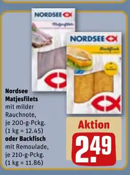 REWE DE Nordsee Matjesfilets oder Backfisch tilbud