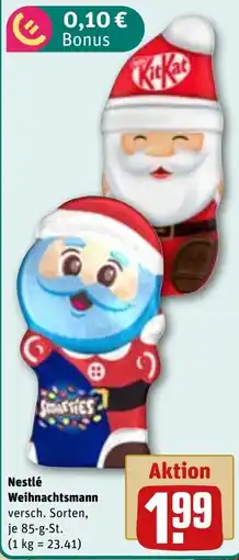 REWE DE Nestlé Weihnachtsmann tilbud