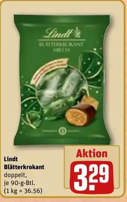 REWE DE Lindt Blätterkrokant tilbud