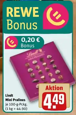 REWE DE Lindt Mini Pralines tilbud