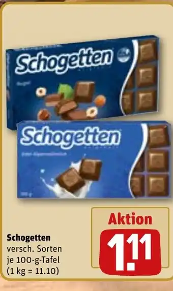 REWE DE Schogetten tilbud