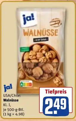 REWE DE Ja! Walnüsse tilbud