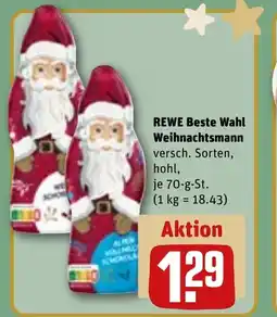 REWE DE REWE Beste Wahl Weihnachtsmann tilbud