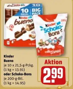 REWE DE Kinder Bueno oder Schoko-Bons tilbud
