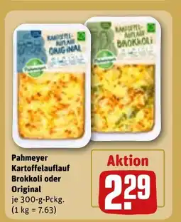 REWE DE Pahmeyer Kartoffelauflauf Brokkoli oder Original tilbud