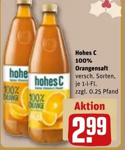 REWE DE Hohes C 100% Orangensaft tilbud