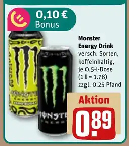REWE DE Monster Energy Drink tilbud