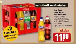 REWE DE Coca-Cola, Fanta, Sprite oder Mezzo Mix tilbud