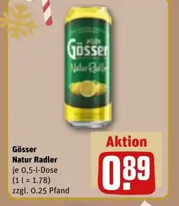 REWE DE Gösser Natur Radler tilbud