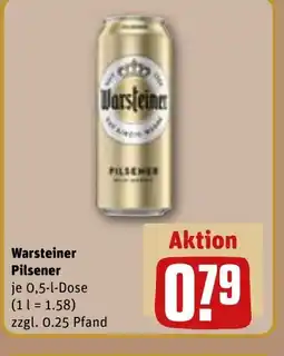 REWE DE Warsteiner Pilsener tilbud