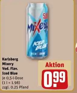 REWE DE Karlsberg Mixery Vod. Flav. Iced Blue tilbud