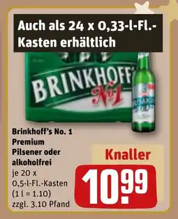 REWE DE Brinkhoff's No. 1 Premium Pilsener oder alkoholfrei tilbud