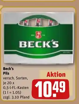 REWE DE Beck's Pils tilbud