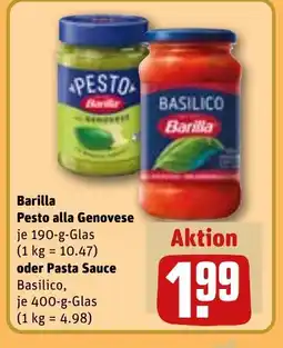 REWE DE Barilla Pesto alla Genovese oder Pasta Sauce tilbud