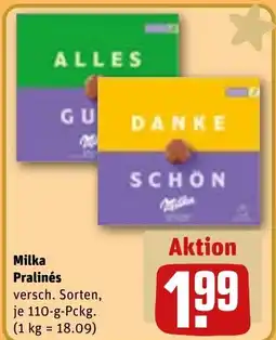 REWE DE Milka Pralinés tilbud