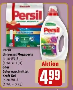 REWE DE Persil Universal Megaperls oder Colorwaschmittel Kraft Gel tilbud