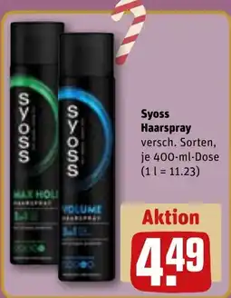 REWE DE Syoss Haarspray tilbud